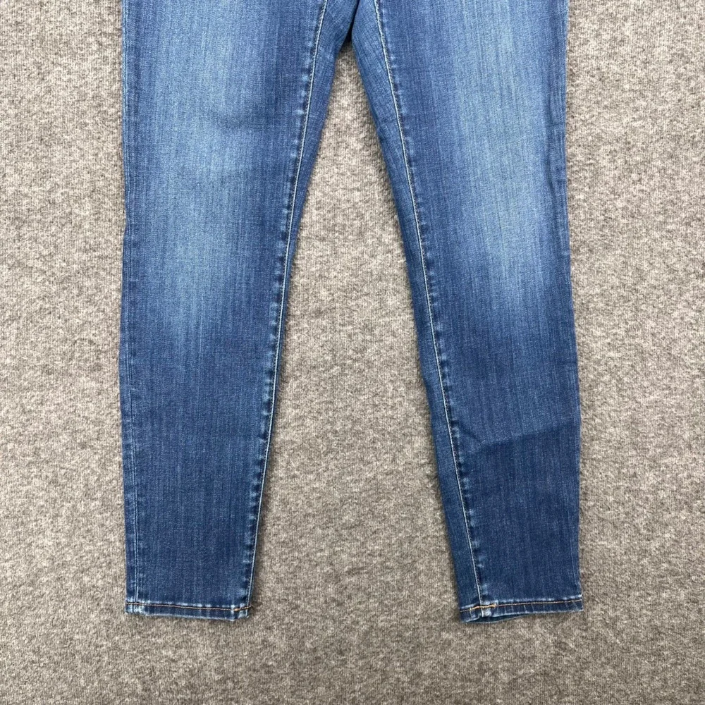 Madewell Curvy High-Rise Skinny Jeans Blue Tencel Blend Size 26 Ankle Boho Chic